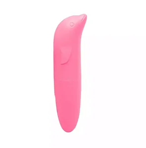 VIBRADOR GOLFINHO AVELUDADO ROSA - 6178