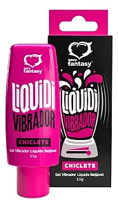 LIQUIDI Vibrador Gel Líquido Beijável Chiclete 15g
