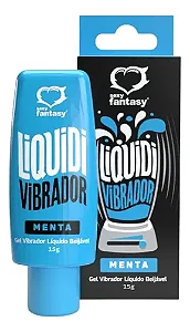 LIQUIDI Vibrador Gel Líquido Beijável Menta 15g
