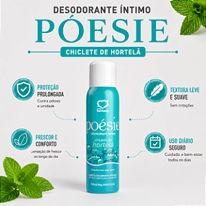 POÉSIE Desodorante Íntimo Chiclete de Hortelã 150ml