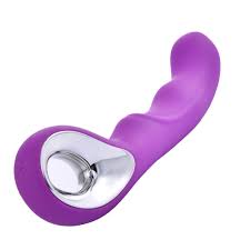 VIBRADOR PONTO G em Silicone 10x de Vibração e Regarregável Cor Roxo - 8143