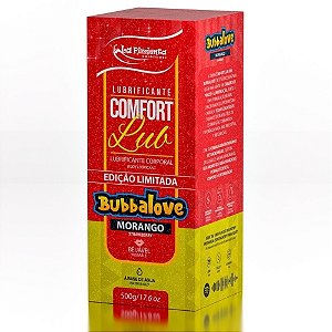 COMFORT LUB BUBBALOVE MORANGO 500g