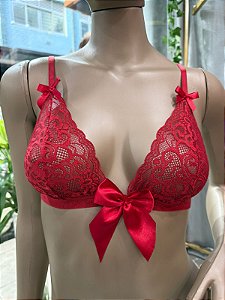 RITA BRALETE EM RENDA - VERMELHO BORDÔ