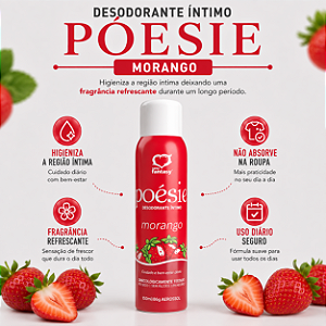 POÉSIE Desodorante Íntimo Morango 150ml