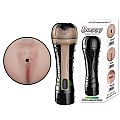 Masturbador Ânus em Cyberskin com Vibrador em formato de Lanterna - 7579