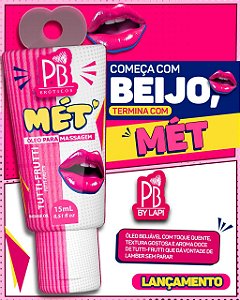 MÉT LUB TUTTI-FRUTTI ÓLEO PARA MASSAGEM 15ml