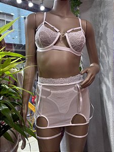 ANGEL CONJUNTO COM ARO E SAIA - BRANCO