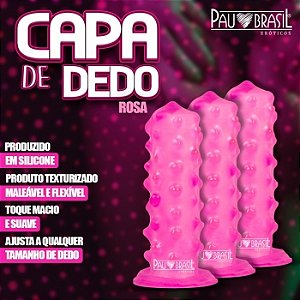 CAPA DE DEDO Seu Prazer na Ponta dos Dedos cor Rosa - A562