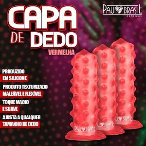 CAPA DE DEDO Seu Prazer na Ponta dos Dedos cor Vermelho - A560