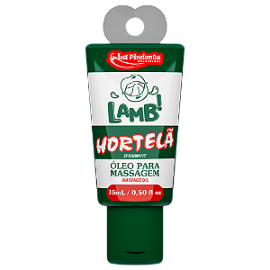 LAMB! ÓLEO PARA MASSAGEM BEIJÁVEL HORTELÃ 15ml