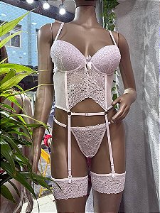 VENEZA CONJUNTO COM BOJO - BRANCO TAM G