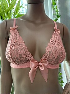 RITA BRALETE EM RENDA - ROSÉ