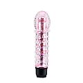 VIBRADOR DE PONTO G JELLY COM CAPA TEXTURIZADA COR ROSA - 5463