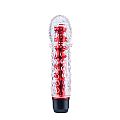 VIBRADOR DE PONTO G JELLY COM CAPA TEXTURIZADA COR VERMELHO - 5463