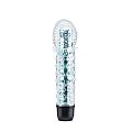 VIBRADOR DE PONTO G JELLY COM CAPA TEXTURIZADA COR AZUL - 5463