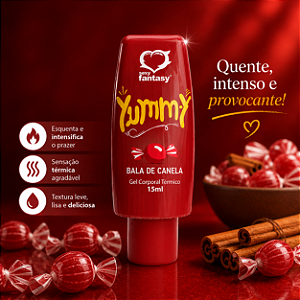 Gel Yummy Térmico Bala de Canela 15ml - 41470