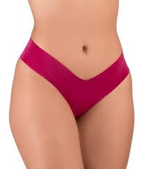 CALCINHA SEM COSTURA COR MARSALA - TAM G / GG