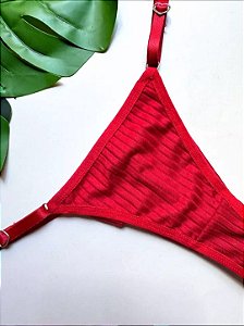 LOVE TANGA CANELADA VERMELHO - 167