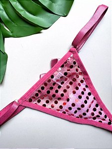 PAETÊ FIO COM PORTA CAMISINHA ROSA SANDIA - 095