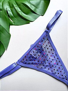 PAETÊ FIO COM PORTA CAMISINHA LILÁS C/ PINK - 095