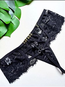 TWO LAÇOS FIO RENDA LETRA PRETO - 067 (não acompanha letras)