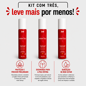 KIT COM TRES DESODORANTE ÍNTIMO by Deborah Secco ( cada sai por 45,81 no pix )