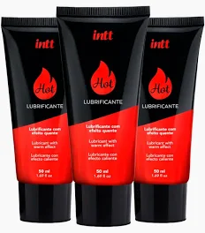 HOT MORANGO LUBRIFICANTE ÍNTIMO 50ml - (Kit 3 un por 24,89 cada no pix)