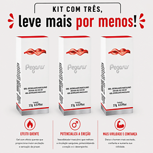 KIT COM TRES CLIV PEGASUS 17g ( cada sai por 28,87 no pix )