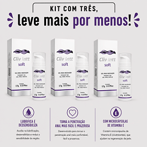 KIT COM TRES CLIV SOFT INTT 17g ( cada sai por 36,84 no pix )
