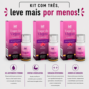 KIT COM TRES TOQUE DA VIRGEM GEL ADSTRINGENTE 17ml ( cada sai por 37,83 no pix )