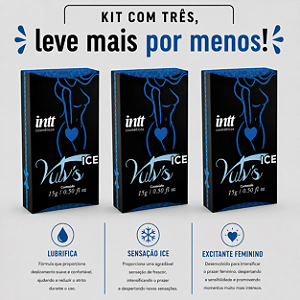 KIT COM TRES VULV'S ICE EXCITANTE FEMININO 15g ( cada sai por 19,41 no pix )