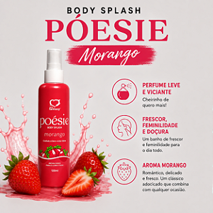 Body Splash Poésie Morango 120ml