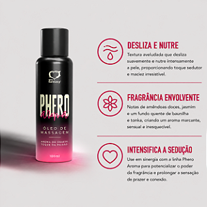 PHERO Aroma Feminino Óleo de Massagem 100ml