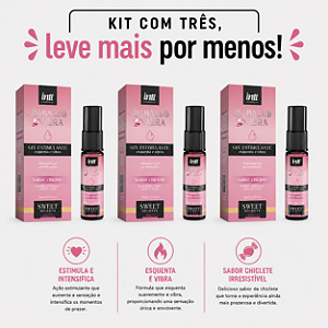 KIT COM TRES BABALUB HOT VIBRA GEL ESTIMULANTE (cada sai por 38,84 no pix)
