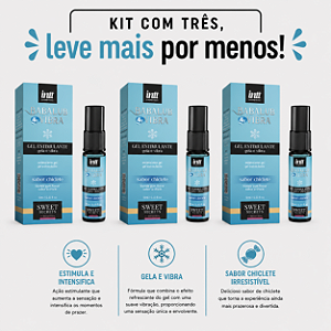 KIT COM TRES BABALUB ICE VIBRA GEL ESTIMULANTE (cada sai por 38,84 no pix)