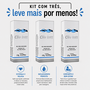 KIT COM TRES CLIV INTT DESSENSIBILIZANTE 17g (cada sai por R$ 40,83 no pix)