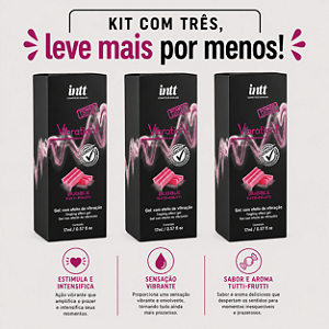 KIT COM TRES VIBRATION! POWER CHICLETE 17ml ( cada sai por 58,76 no pix )