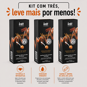 KIT COM TRES VIBRATION! POWER DOCE DE LEITE 17ml ( cada sai por 58.76 no pix )