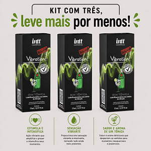 KIT COM TRES VIBRATION! POWER GIN TÔNICA 17ml ( cada sai por 58,76 no pix )