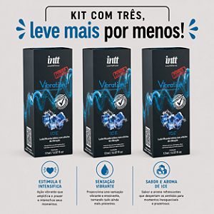 KIT COM TRES VIBRATION! POWER ICE 17ml ( cada sai por 59,75 no pix )