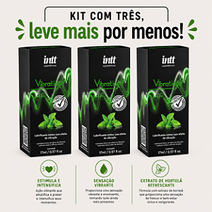 KIT COM TRES VIBRATION! MENTA 17ml ( cada sai por 51,78 no pix )