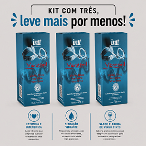 KIT COM TRES VIBRATION! VINHO TINTO 17ml ( cada sai por 51,78 no pix )
