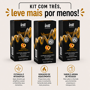 KIT COM TRES VIBRATION! PÊSSEGO 17ml ( cada sai por 51,78 no pix )