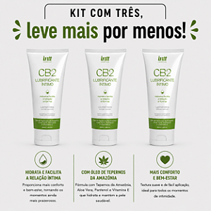 KIT COM TRES CB2 LUBRIFICANTE ÍNTIMO NEUTRO 50ml ( cada sai por 31,36 no pix )