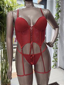 CONJUNTO ESPARTILHO COM BOJO - VERMELHO TAM G