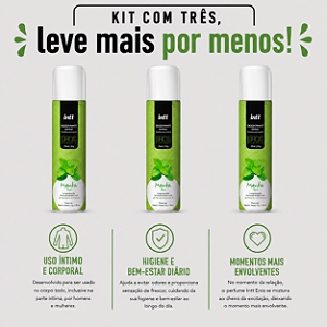 KIT COM TRES EROS MENTA DESODORANTE ÍNTIMO ( cada sai por R$ 41,82 no pix )