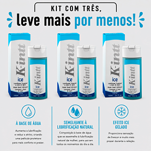 KIT COM TRES K INTT ICE LUBRIFICANTE A BASE DE ÁGUA Neutro 100ml ( cada sai por R$ 17,42 no pix )
