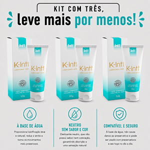 KIT COM TRES K INTT CORRELATO DESLIZANTE ÍNTIMO Neutro 50g ( cada sai por R$ 18,42 no pix )