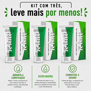 KIT COM TRES K INTT GEL DESLIZANTE BASE DAGUA Neutro 50g ( cada sai por R$ 16,42 no pix )