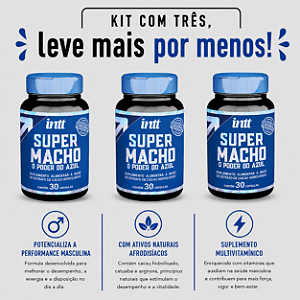 KIT COM TRES SUPER MACHO CÁPSULA ( cada sai por R$ 99,10 no pix )